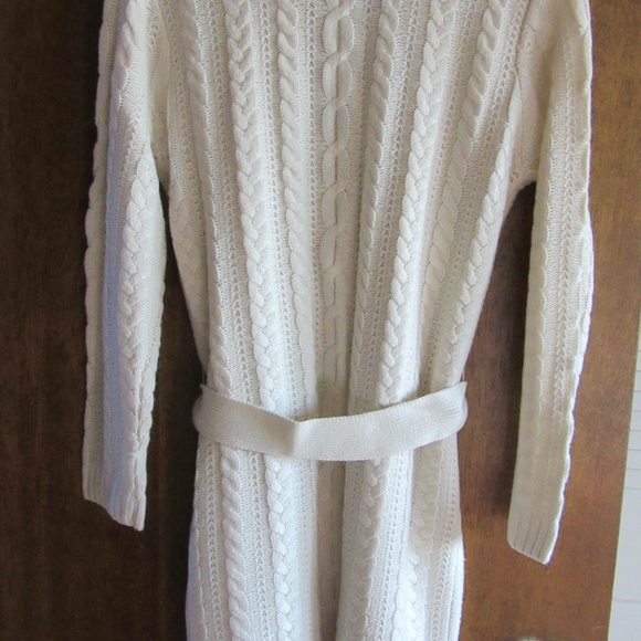 BB DAKOTA Sweater Coat Cable Knit Cardigan Pocketed and Belted NEW WITH TAGS - Picture 2 of 7